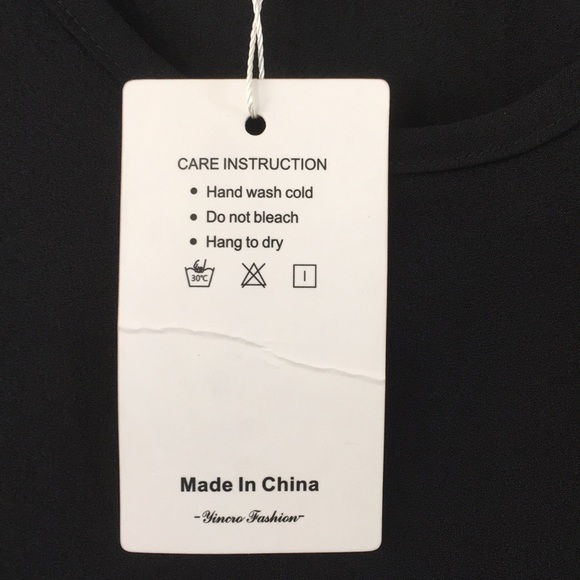 NWT Sheer Black Fringed Coveruo Size Small - Picture 3 of 5